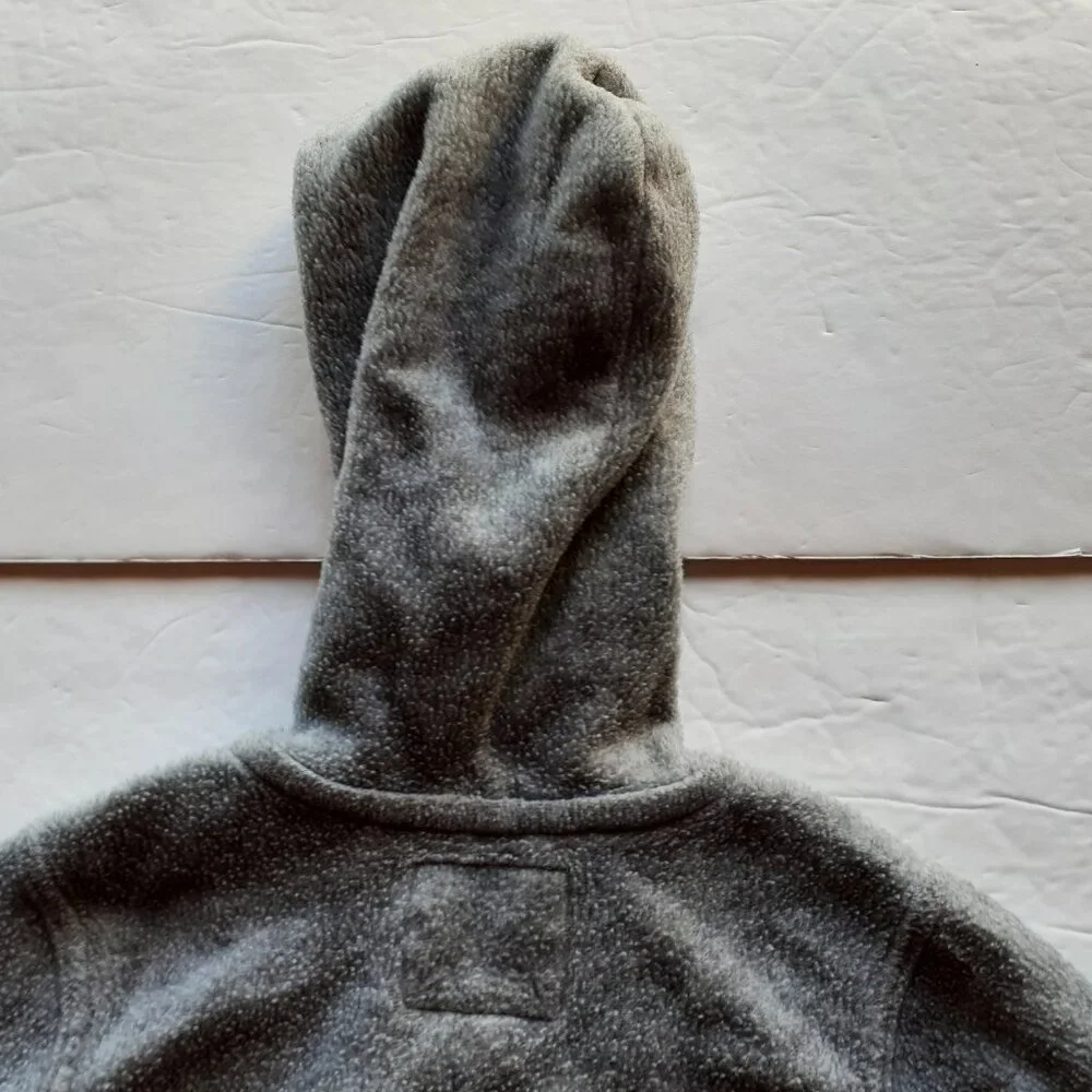 Oshkosh Boys Jacket Sweatshirt Gray Fleece Hoodie Dog 18 Months